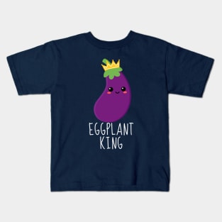 Eggplant King Kids T-Shirt